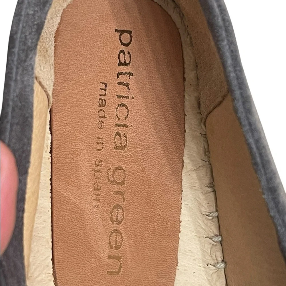 Patricia Green Abigail Slip On grey  Espadrilles size 6